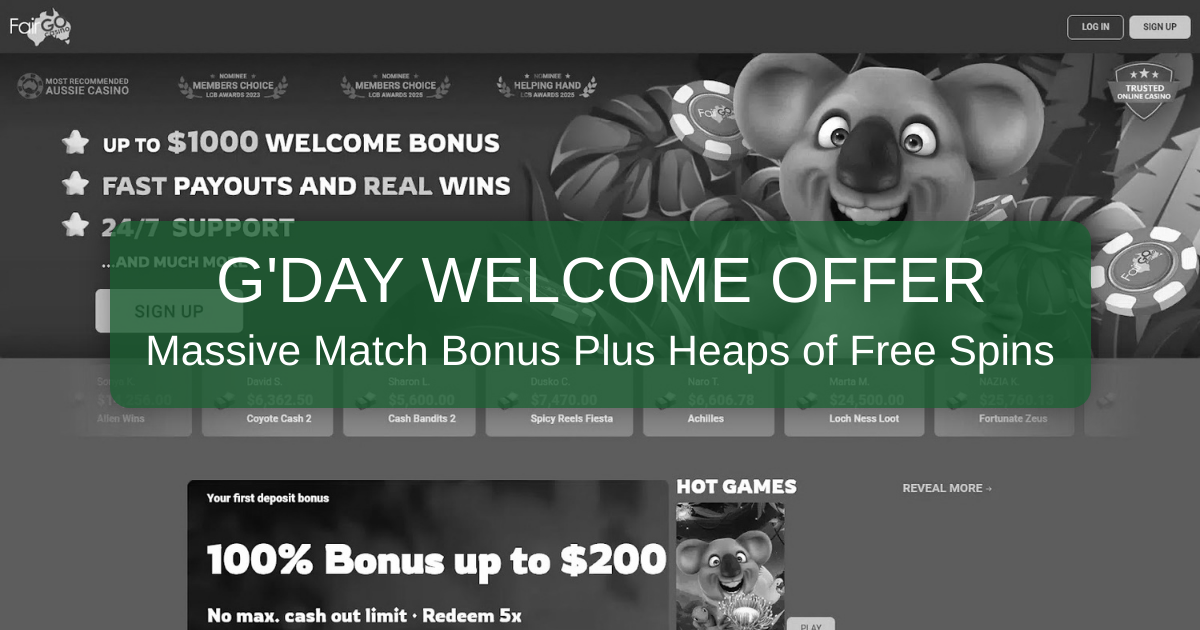 Fair Go Casino banner